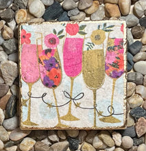 Load image into Gallery viewer, Travertine Tile Coasters (set of 4)
