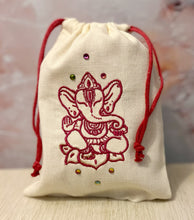 Load image into Gallery viewer, Ganesh Embroidered Pouch
