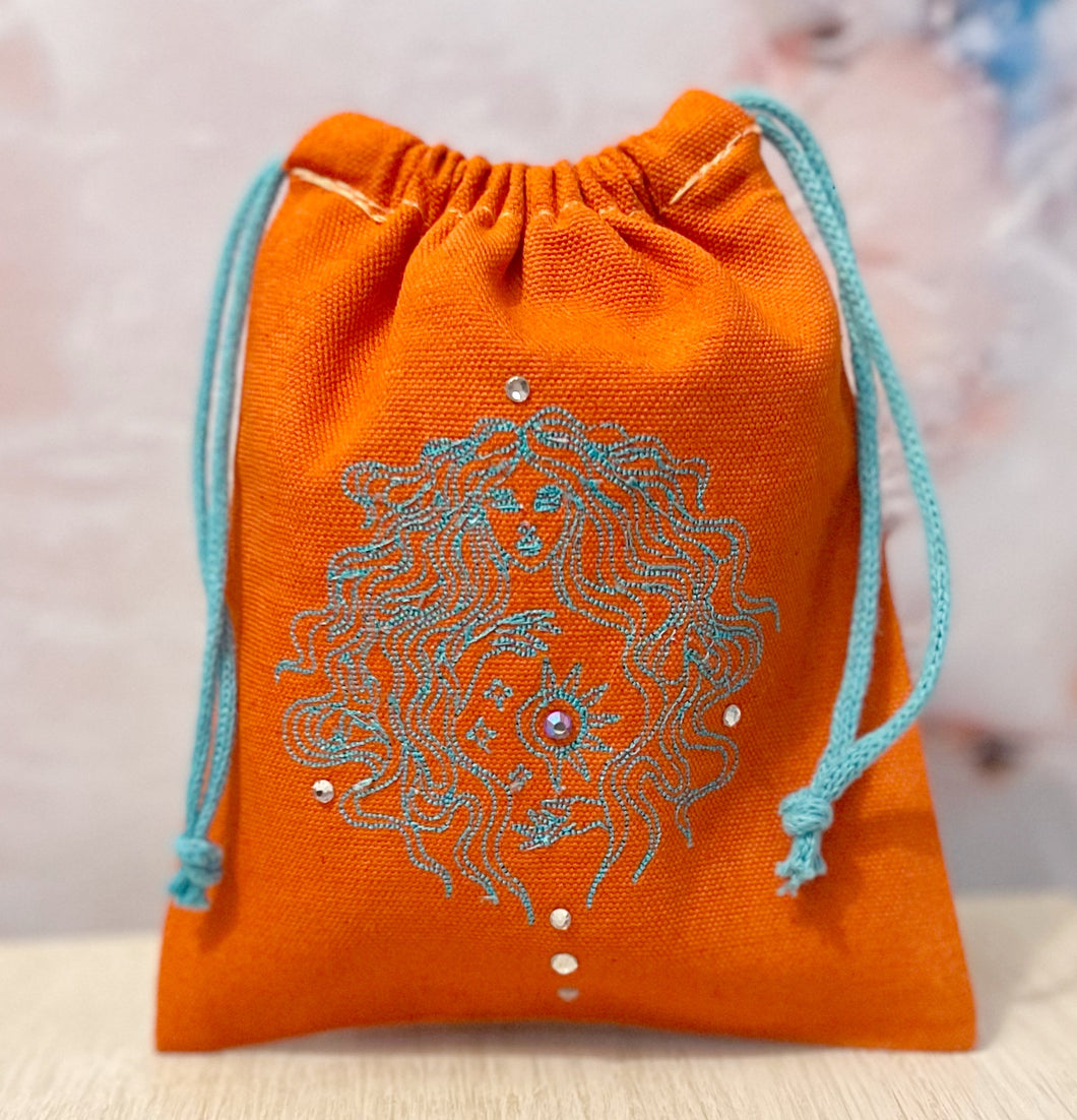 Goddess Embroidered Pouch
