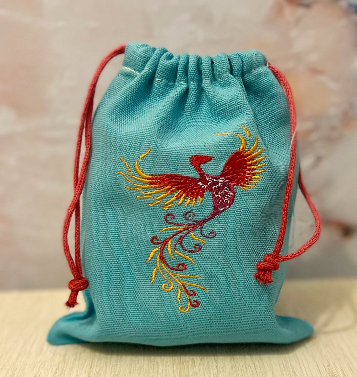 Phoenix Embroidered Pouch