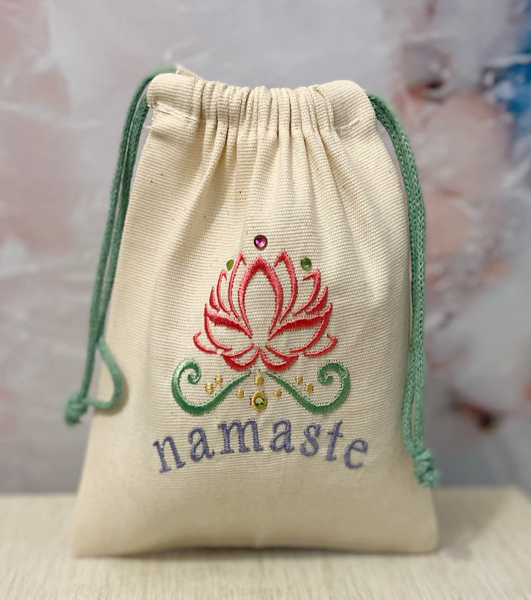 Namaste Embroidered Pouch