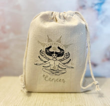 Load image into Gallery viewer, Goddess Astrology Embroidered Canvas Pouches - Perfect for crystals, jewelry etc.
