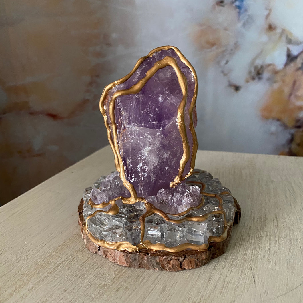 Divine Path of Peace / Amethyst / Home Decor / Gift of Good Intention