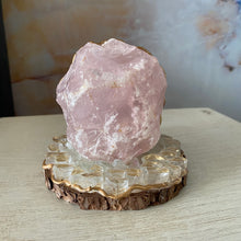 Load image into Gallery viewer, Trusting Love &amp; Intuition / Rose Quartz / Labradorite / Home Decor / Gift of Good Intention
