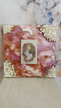 Load and play video in Gallery viewer, LOVE &amp; ABUNDANCE / Pyrite, Rose Quartz, Aventurine, Citrine / Geode Inspired Wall Art / One of a Kind / Resin Art
