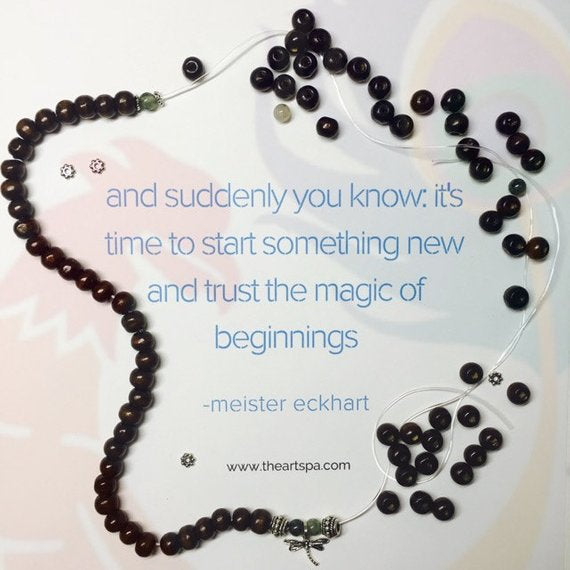 DIY NEW BEGINNINGS Mala Beads/ Mala Kit / Prayer Beads / Mala Beads