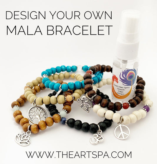 Design Your Own Mala Bracelet - 27 Beads - Prayer Beads - Intention Bracelet - Simple Reminder