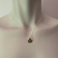 Load image into Gallery viewer, I Trust My Inner Voice and Guidance/ Labradorite / Simple Reminder Necklaces / Sterling Silver / Intention Necklaces
