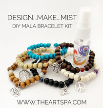 Load image into Gallery viewer, Design..Make..Mist - DIY Bracelet - Create Your Own Mala Bracelet - DIY Kit - 27 Beads - Prayer Beads - Custom Mala Bracelet Kit
