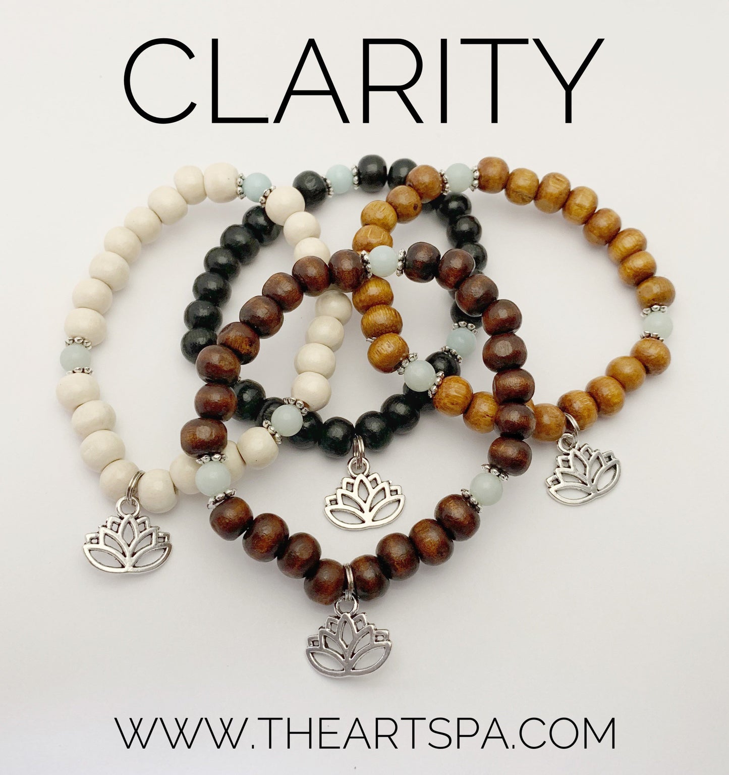 CLARITY / Simple Reminder Bracelet / Mala Bracelet / Amazonite / Lotus