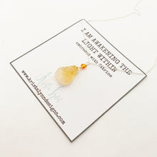 Load image into Gallery viewer, I AM Awakening the Light Within / Citrine / Simple Reminder Necklaces / Sterling Silver / Intention Necklaces
